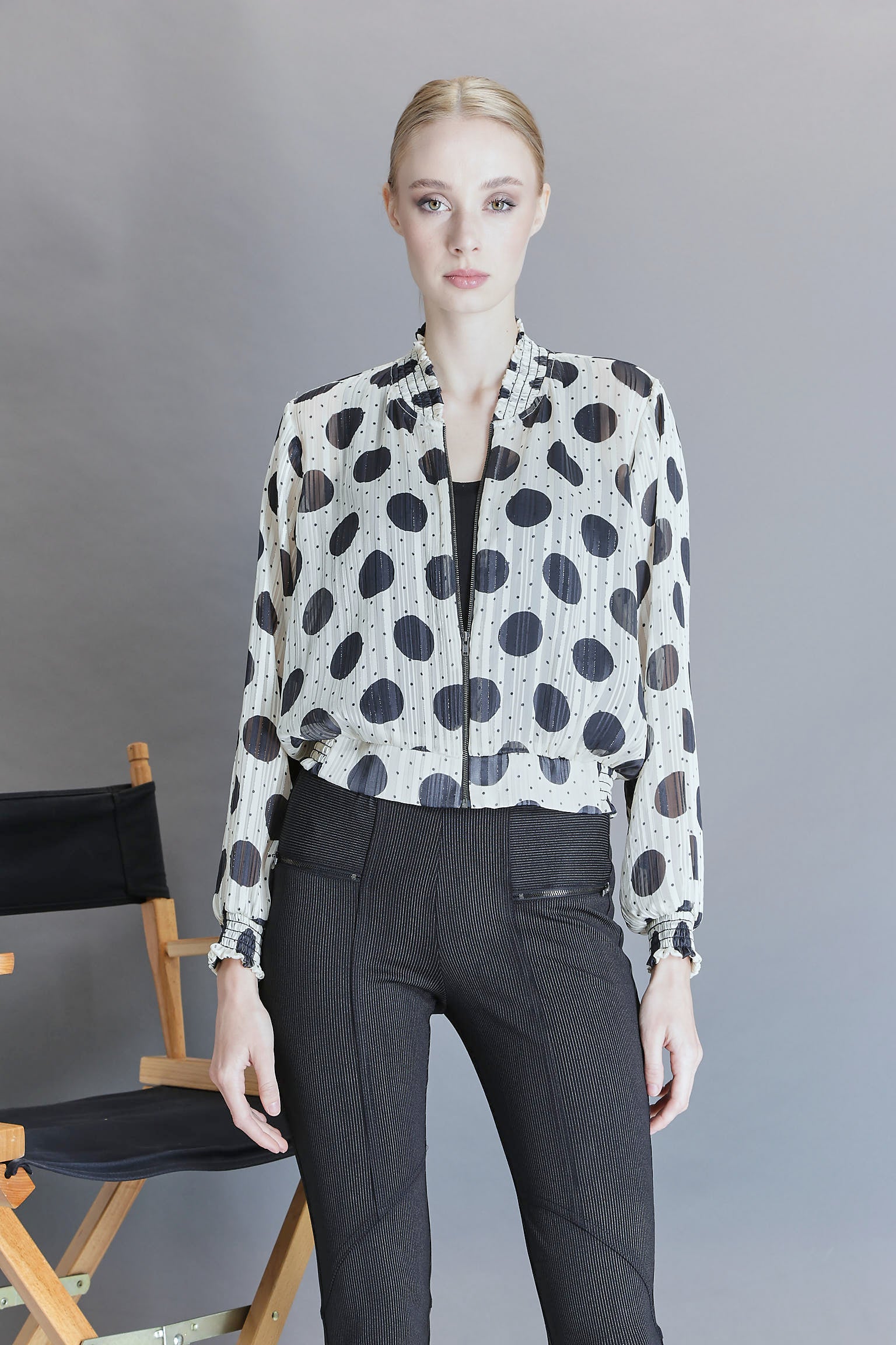 Blousette | Polka Dots Black & White