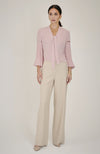 Pleated Blouse in Blush