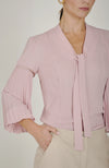 Pleated Blouse in Blush