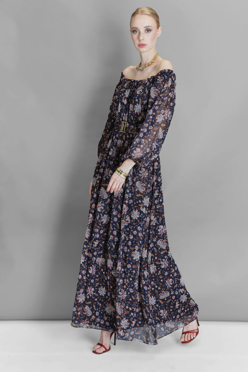 Addison Dress | Navy Floral