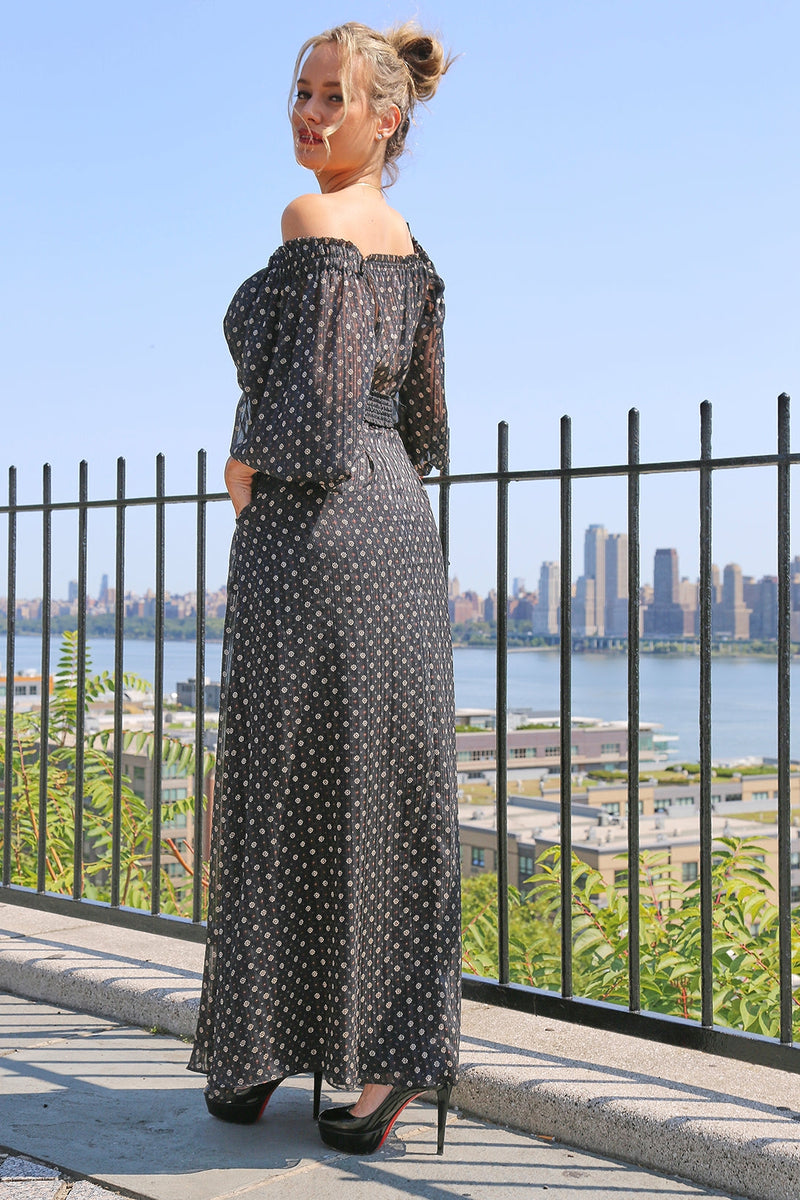 addison black dress Delfi Collective