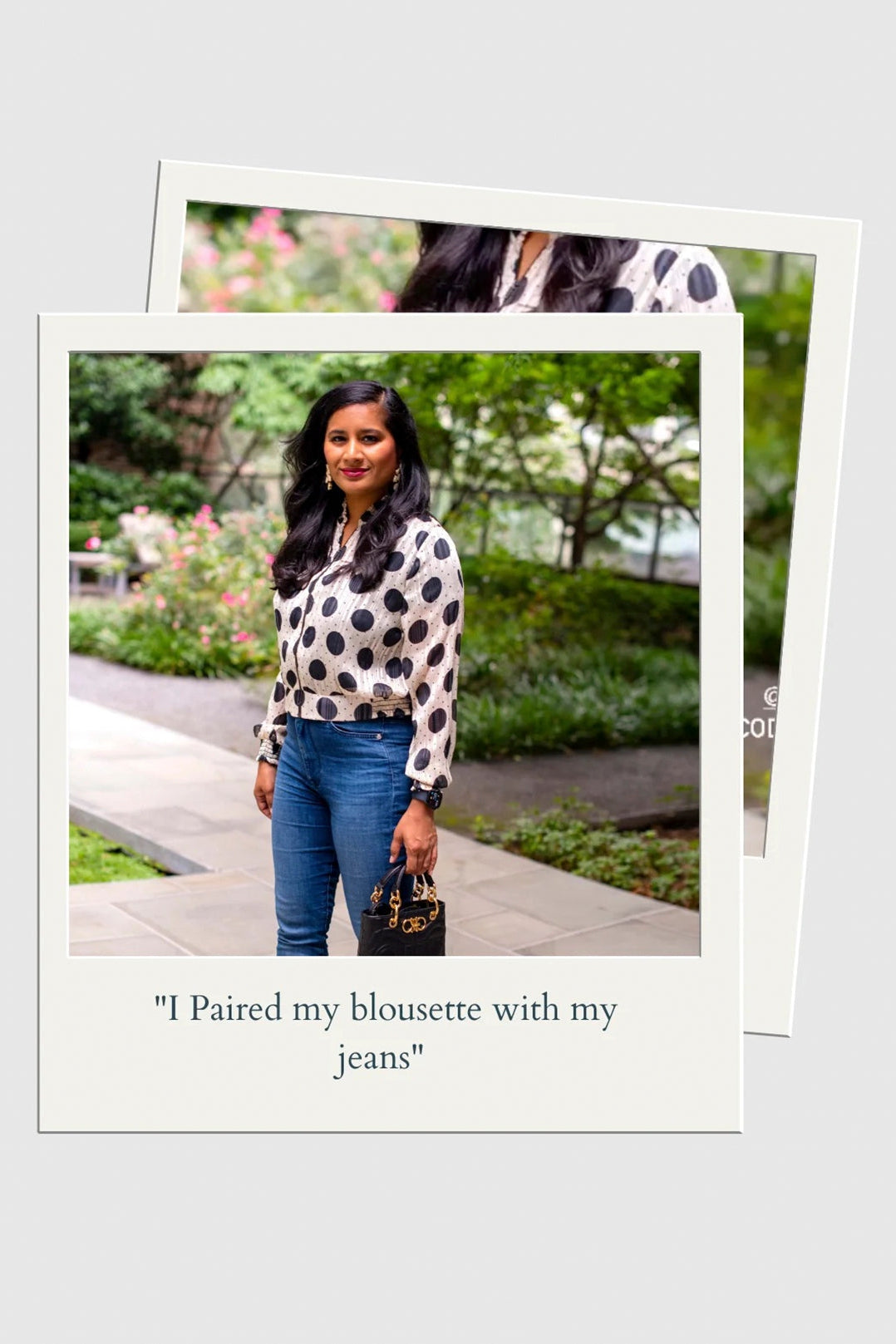 Blousette | Polka Dots Black & White