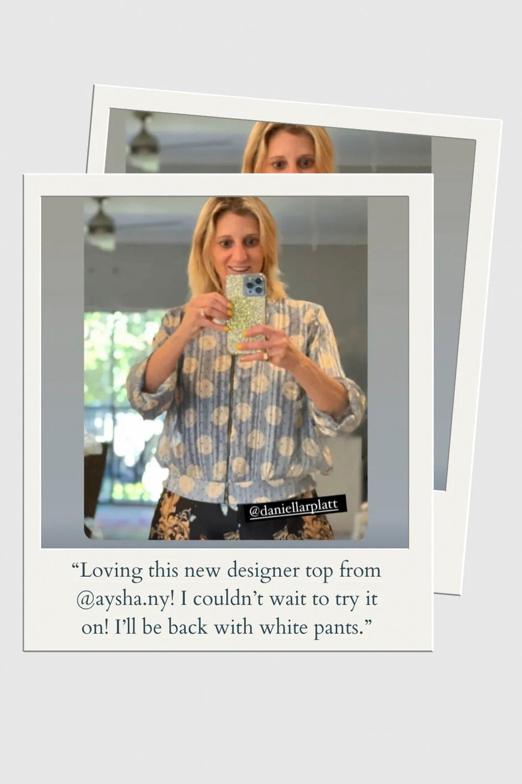 Blousette | Powder Blue Polka Dots