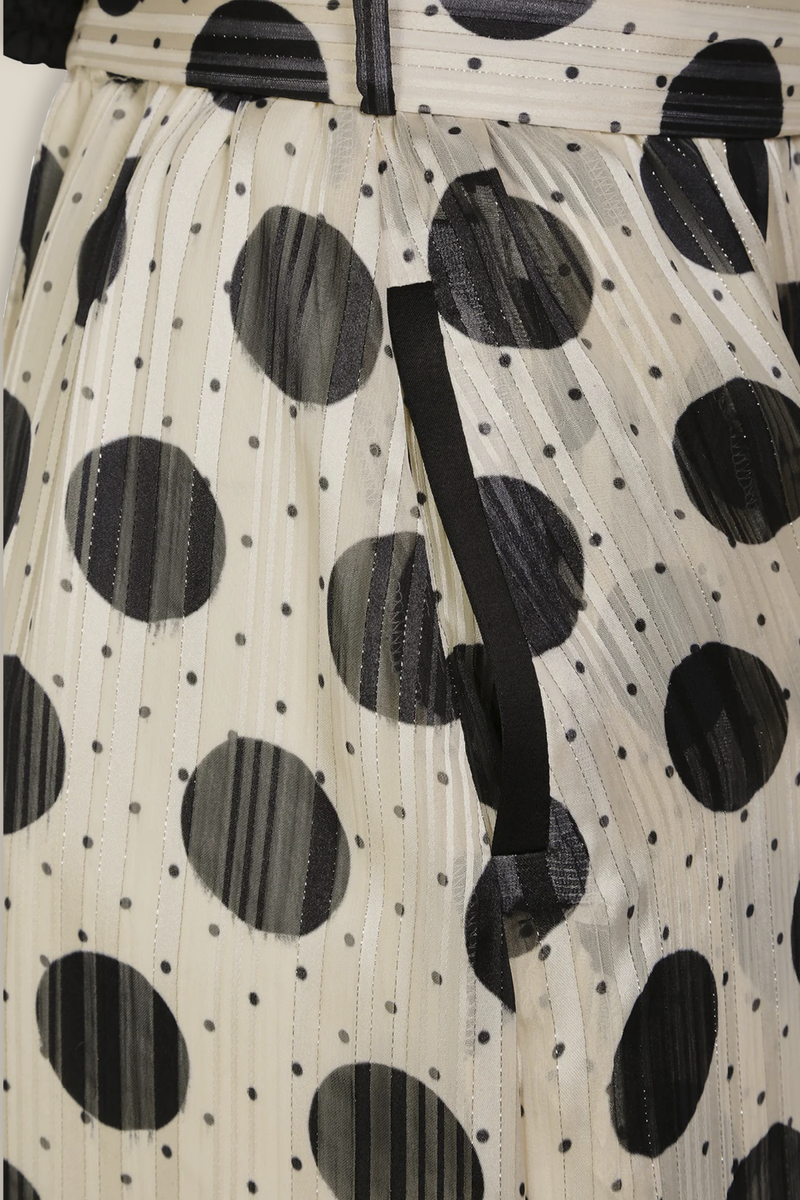 Melanie Dress | Polka Dot Black & White