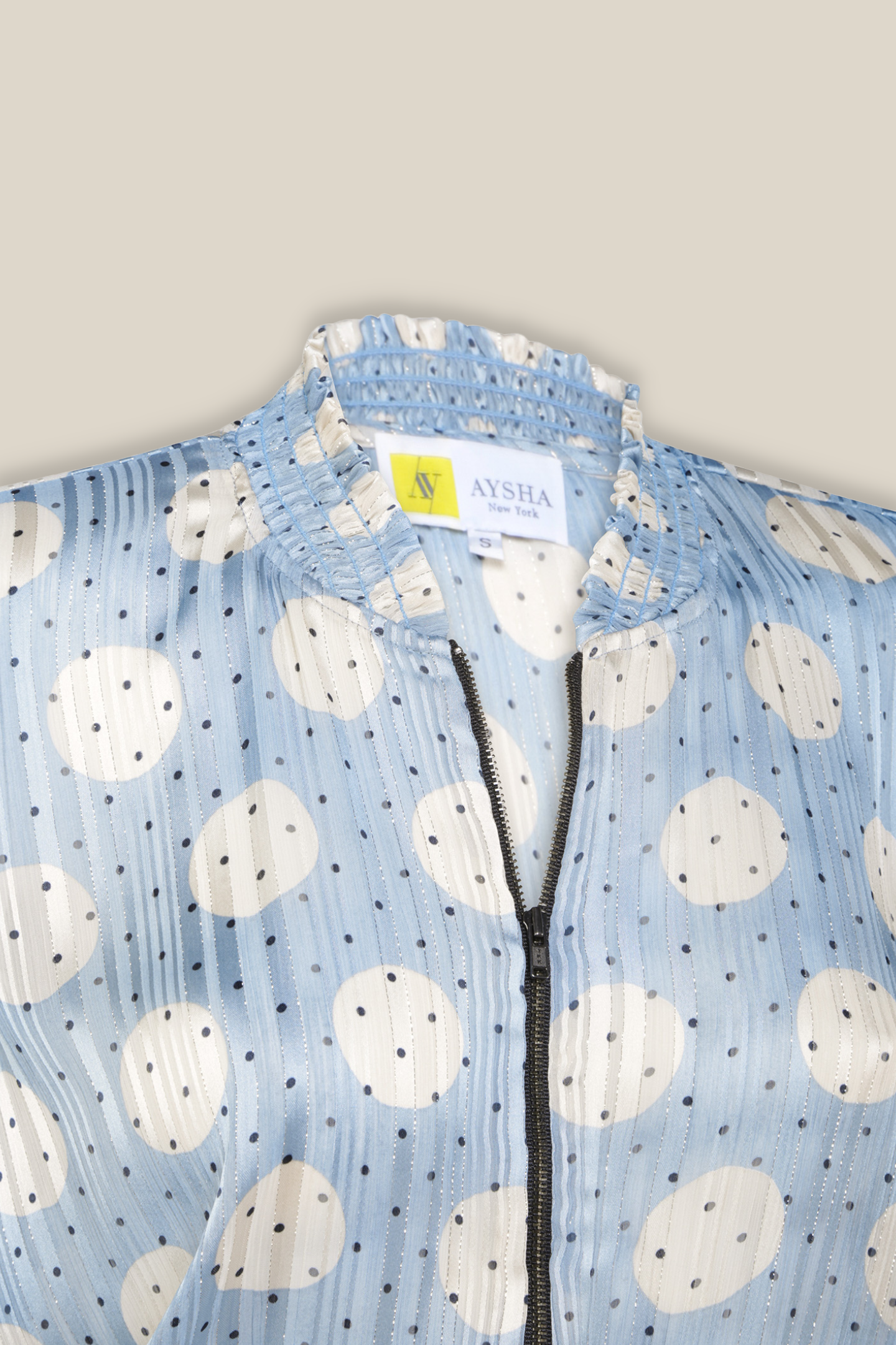Blousette | Powder Blue Polka Dots