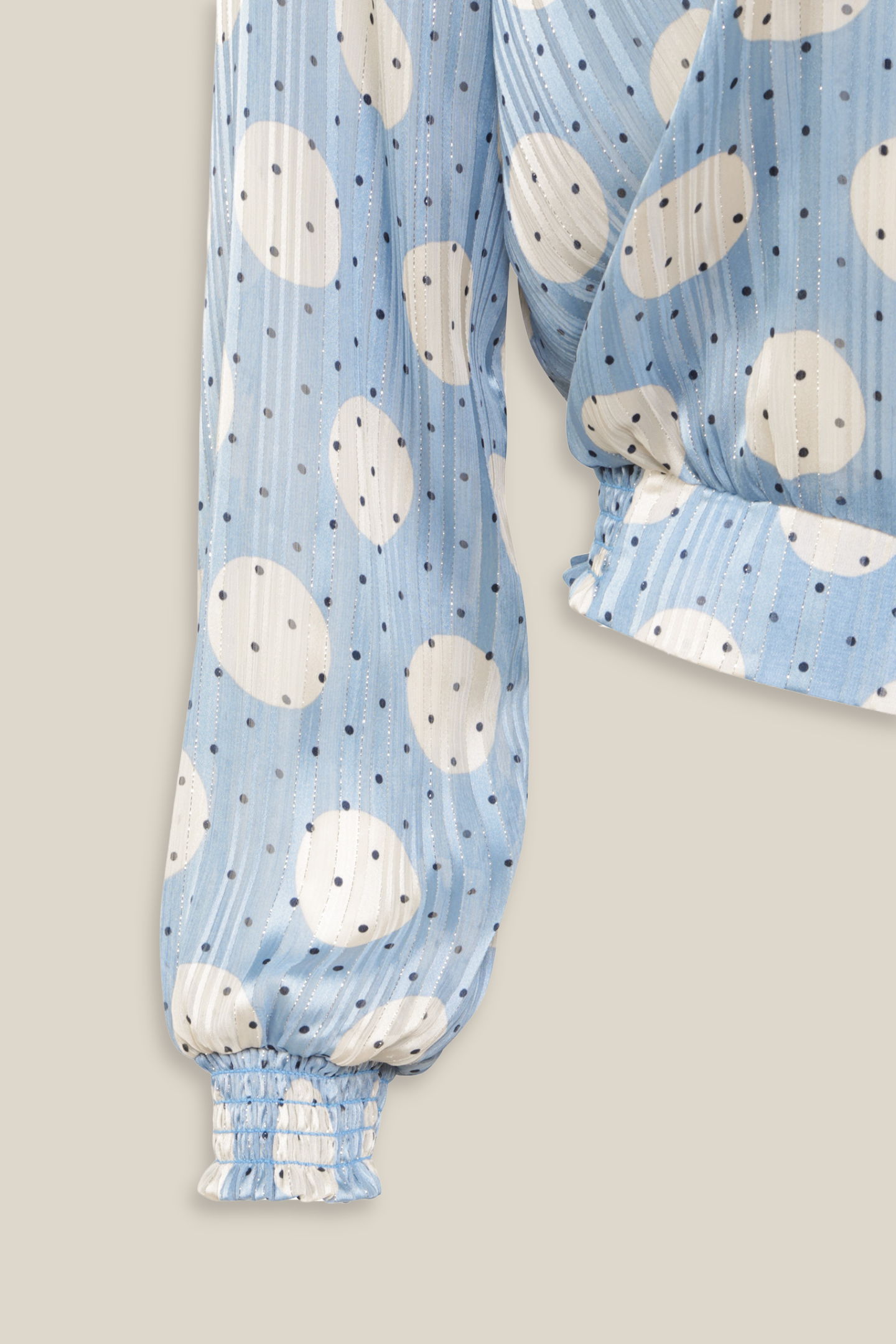 Blousette | Powder Blue Polka Dots
