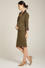AYSHA Blazer | Olive Green