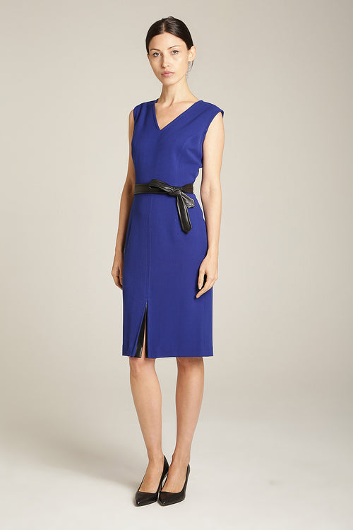 Front Slit Dress | Cobalt Blue